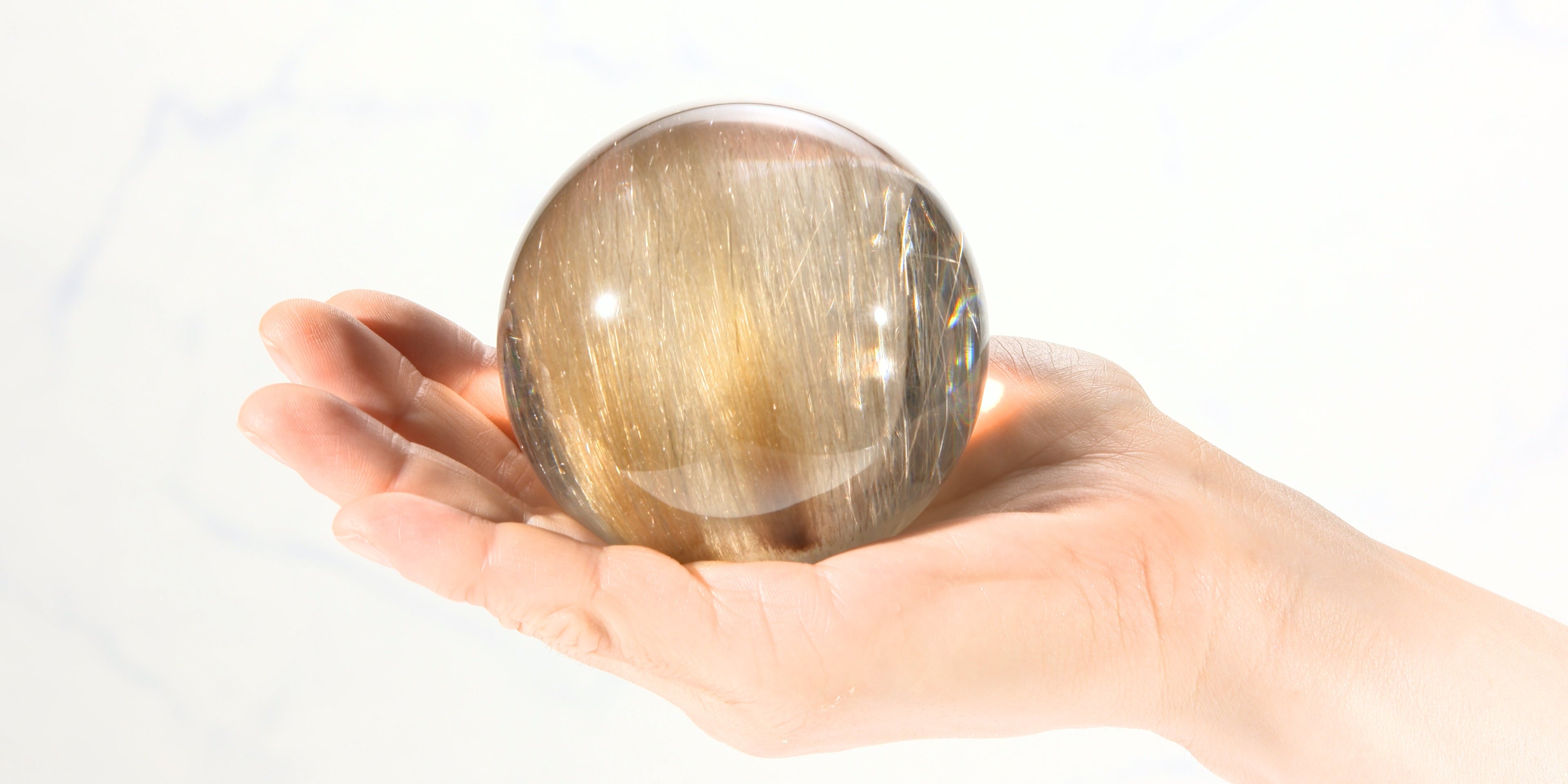 ルチルクォーツ 丸玉（スフィア）｜金運・成功運を高める一点物天然石｜Kou Crystal Shop