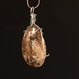 ガーデン水晶ワイヤーペンダントB