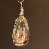 ガーデン水晶ワイヤーペンダントD