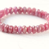 ルビーボタンカットブレスレット