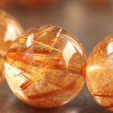 ルチルクォーツブレスレット 12-13mm 　～ブロンズベール～