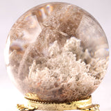 ホワイトガーデンクォーツ 丸玉 61.5mm 318g｜高品質ガーデン水晶 一点物 天然水晶スフィア