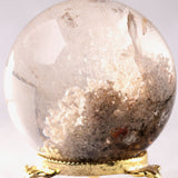 ホワイトガーデンクォーツ 丸玉 61.5mm 318g｜高品質ガーデン水晶 一点物 天然水晶スフィア