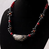 蓮花天珠ネックレス｜ロータスDzi bead 天然石ネックレス 一点物 ハンドメイドデザイン | Kou Crystal