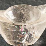 天然水晶 元宝 レインボー入り｜特大クリスタル元宝 608g 一点物｜財運・繁栄の象徴 風水インテリア｜Kou Crystal