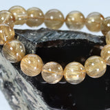 ゴールドルチルクォーツ ブレスレット 14mm (GR14-002)