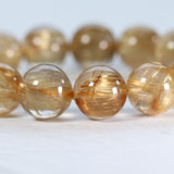 ゴールドルチルクォーツ ブレスレット 14mm (GR14-002)