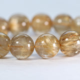 ゴールドルチルクォーツ ブレスレット 14mm (GR14-002)