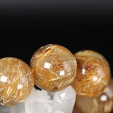 ゴールドルチルクォーツ ブレスレット 15mm　(GR15-001)