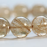 ゴールドルチルクォーツ ブレスレット 13mm (GR13-002)