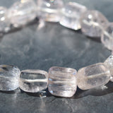 クンツァイトオーガニックシェイプブレスレット