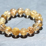 ゴールドルチルクォーツ ブレスレット 12mm (GR12-001)