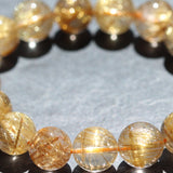 ゴールドルチルクォーツ ブレスレット 12mm (GR12-001)