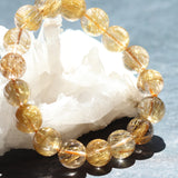 ゴールドルチルクォーツ ブレスレット 12mm (GR12-001)