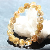 ゴールドルチルクォーツ ブレスレット 12mm (GR12-001)