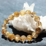 ゴールドルチルクォーツ ブレスレット 12mm (GR12-001)