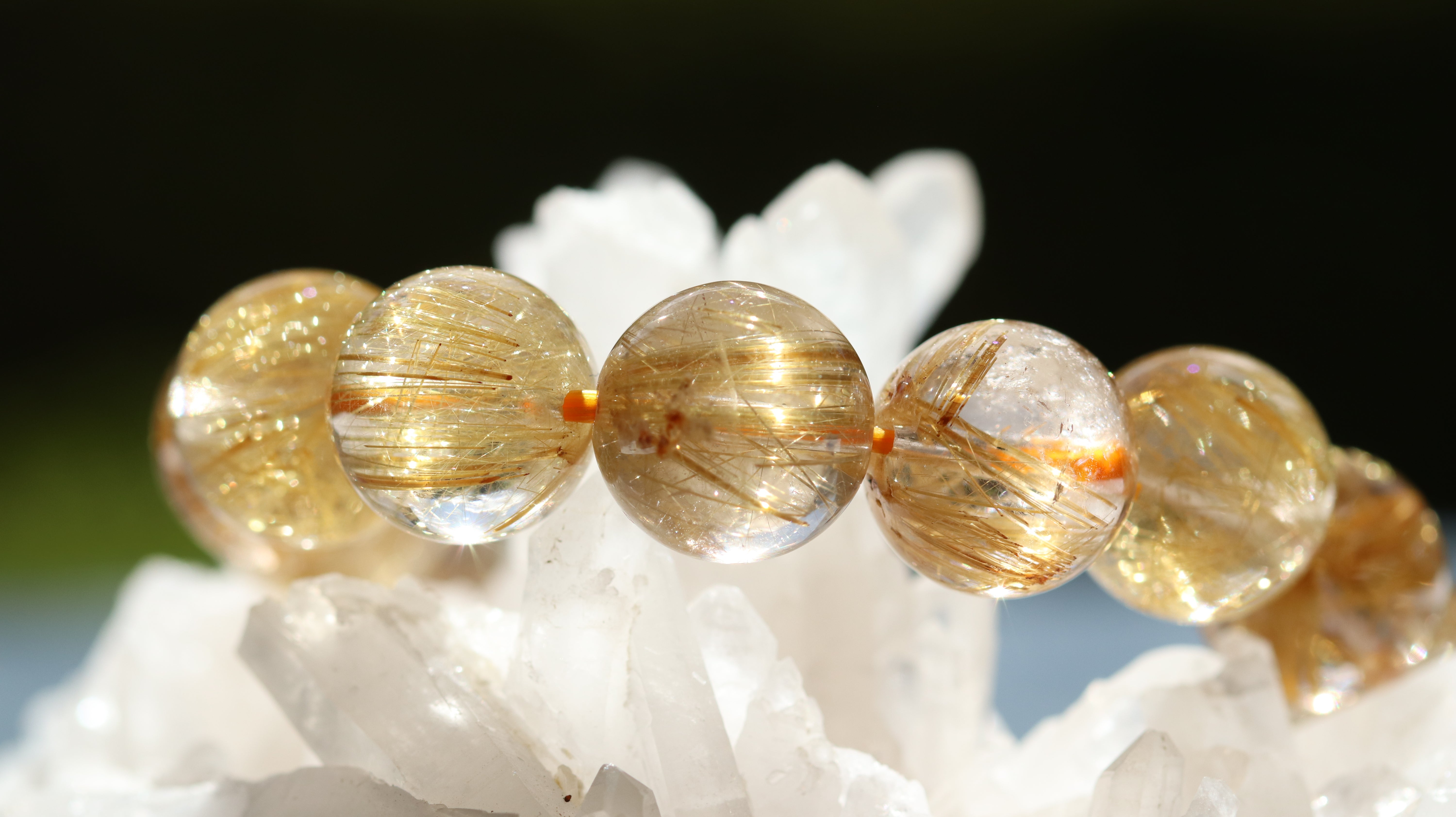 ゴールドルチルクォーツ ブレスレット 12mm (GR12-001) – Kou