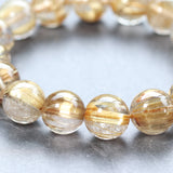 タイチンルチルクォーツ ブレスレット 13.5mm up