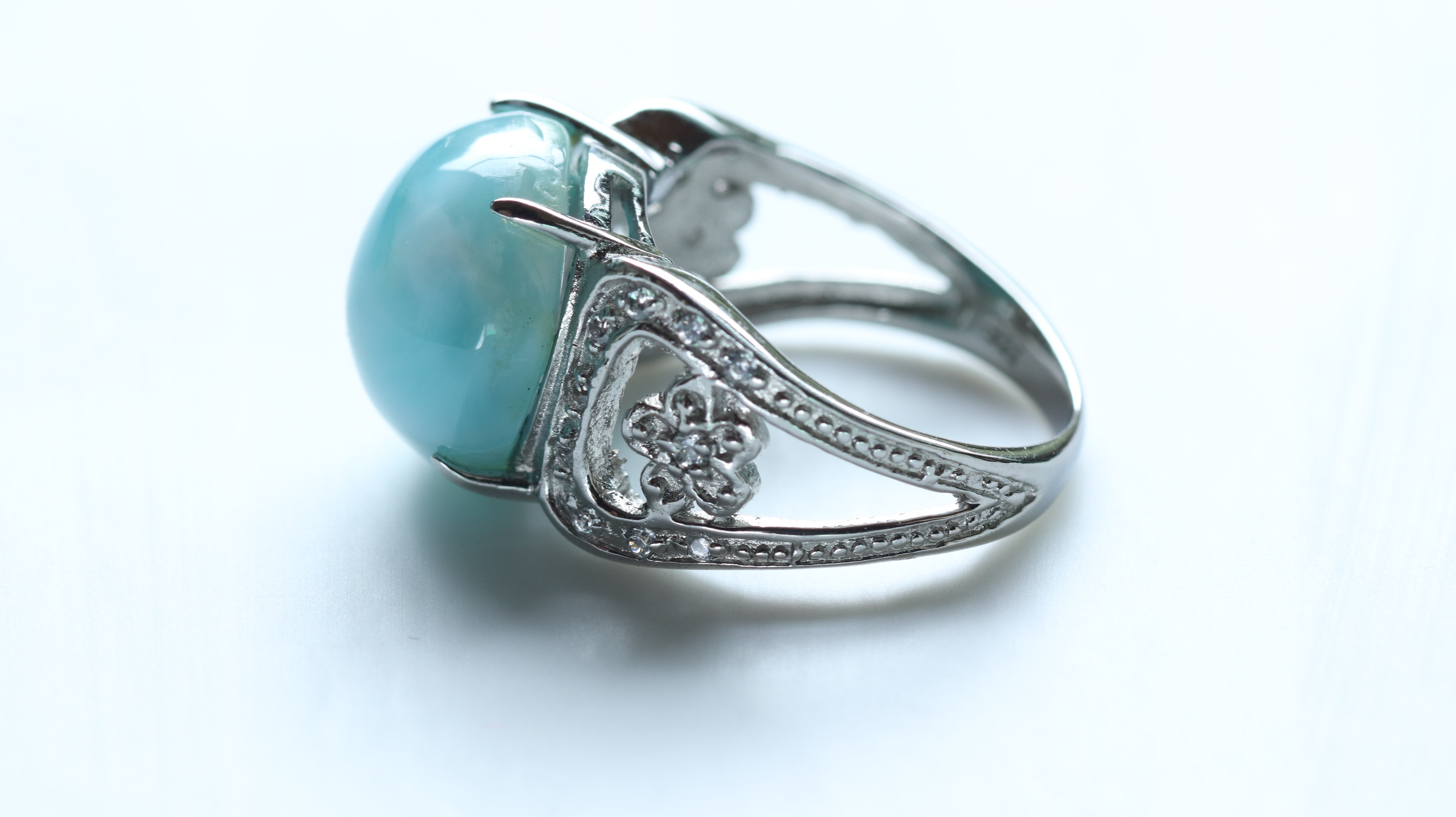 希少！高品質ラリマー球（台付） 42mm（新品未使用） 海 アクセサリー コミュニケーション力 創造性 変化 平和