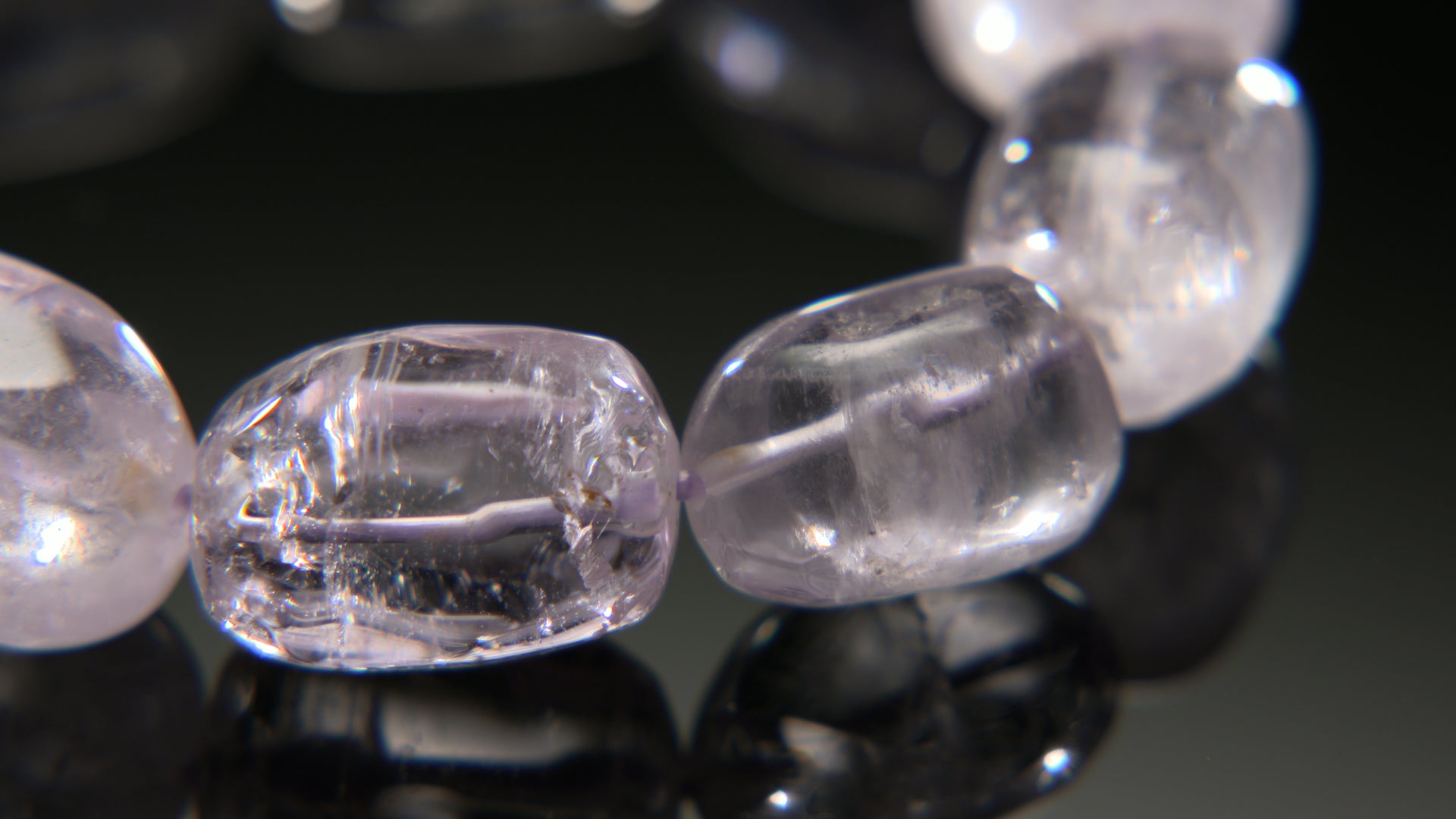 クンツァイト タンブル型 ブレスレット – Kou crystal shop – 【公式  